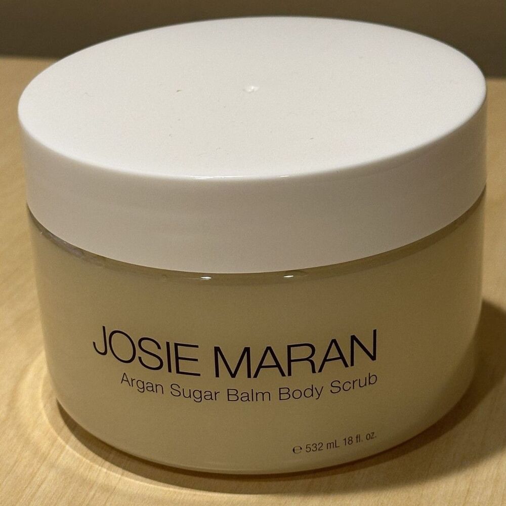 Josie Maran Argan Sugar Balm Body Scrub Sweet Clementine Jumbo 18 fl oz New